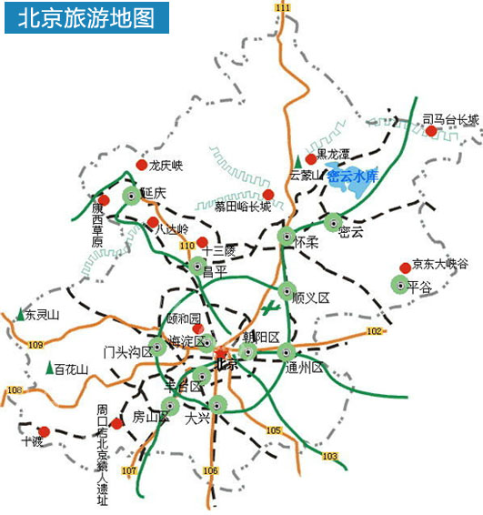 北京旅游地圖